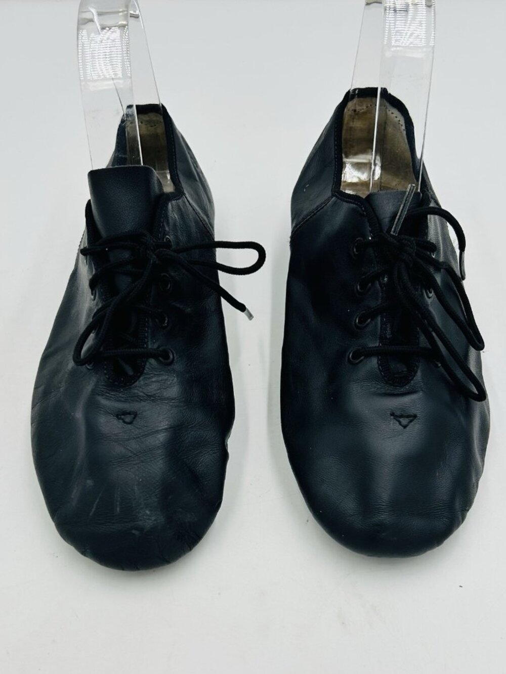 Capezio 7W Adult Black Leather Lace Up Dance Jazz Shoes Style: EJ1